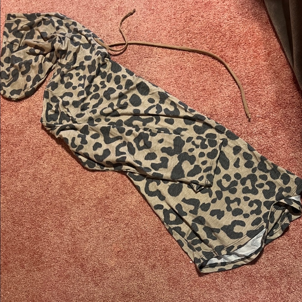 Leopard Print hooded sweatshirt